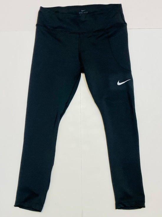 Nike Pants - Nike Dri-Fit T Women’s Athletic Black Leggings Sheer Panels on Back Size M